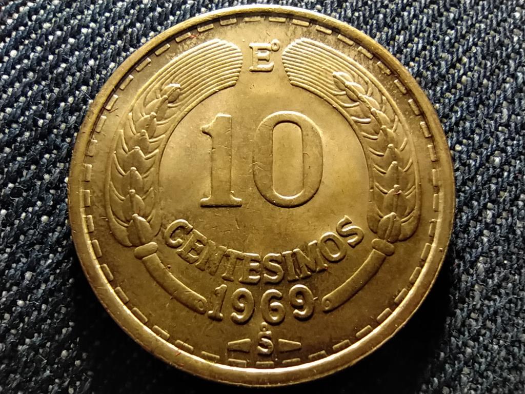 Chile Köztársaság (1818-0) 10 Centésimo