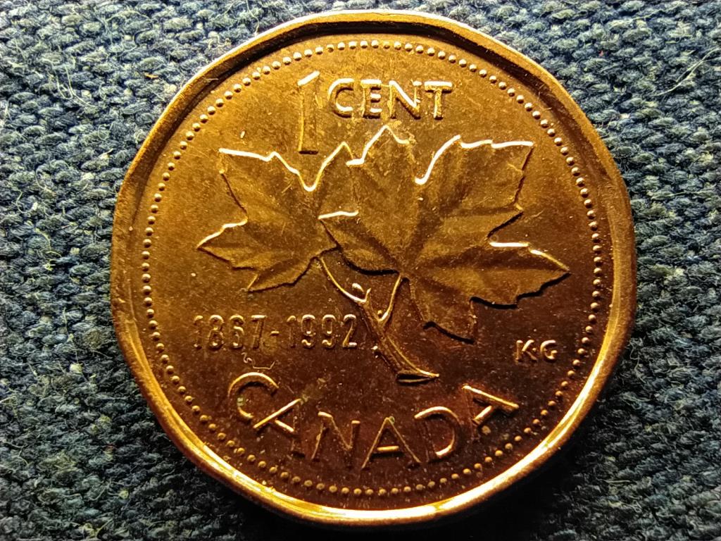 Kanada II. Erzsébet 125 éves a Kanadai Államszövetség 1 Cent