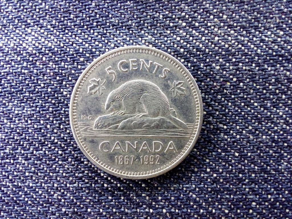 Kanada II. Erzsébet 125 éves a Kanadai Államszövetség 5 Cent