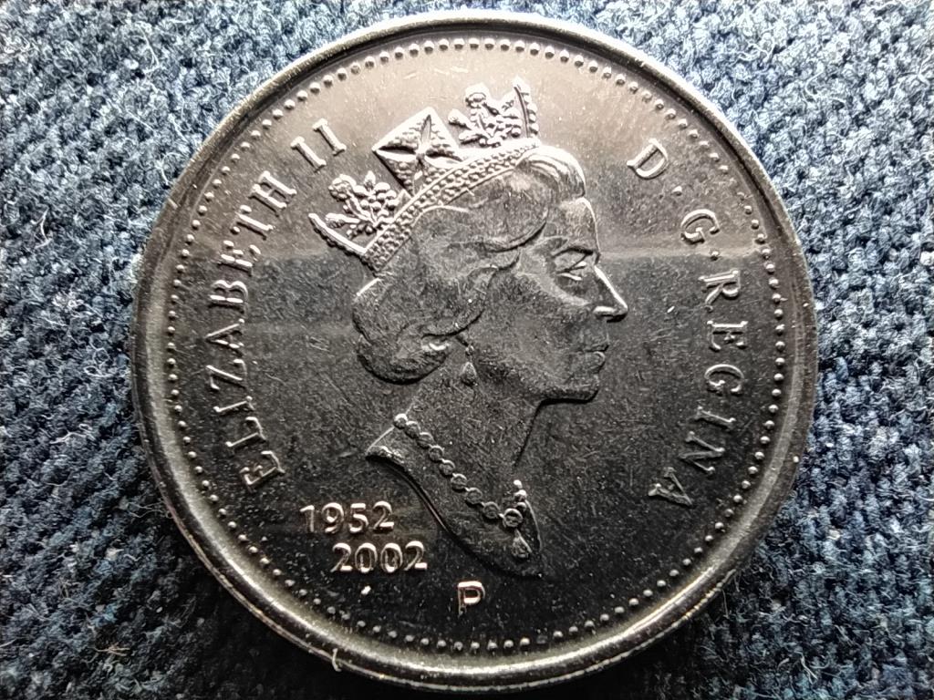 Kanada 50 éve uralkodik II. Erzsébet 5 Cent