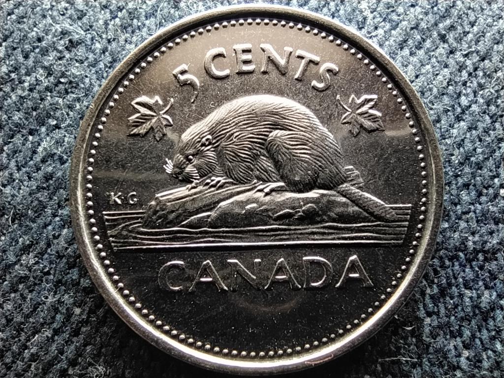 Kanada 50 éve uralkodik II. Erzsébet 5 Cent