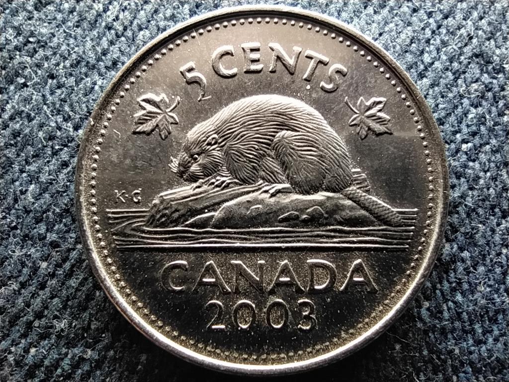 Kanada II. Erzsébet mágneses 5 Cent