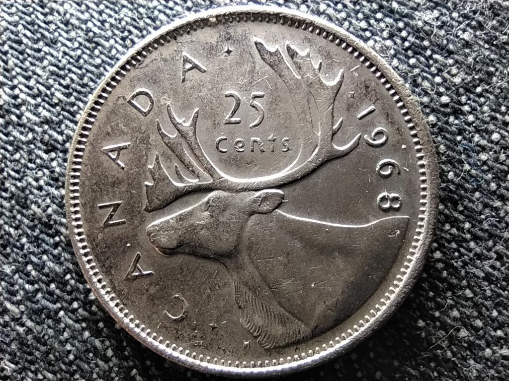 Kanada II. Erzsébet .500 ezüst 25 Cent