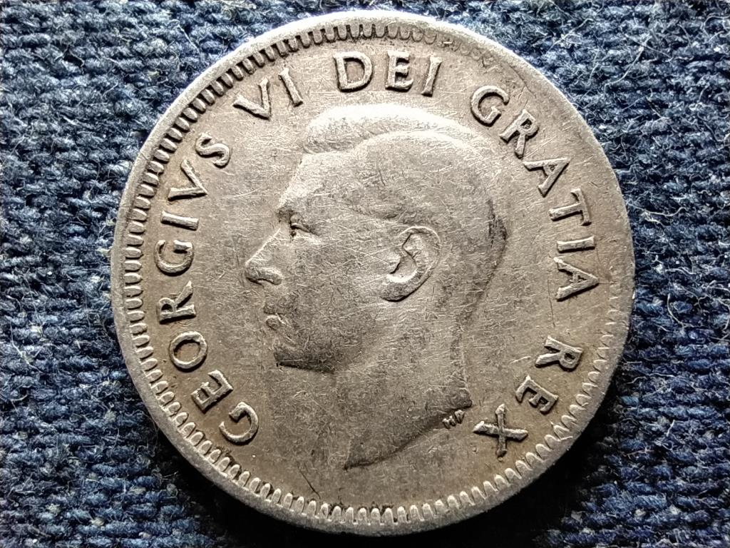 Kanada VI. György .800 ezüst 10 Cent