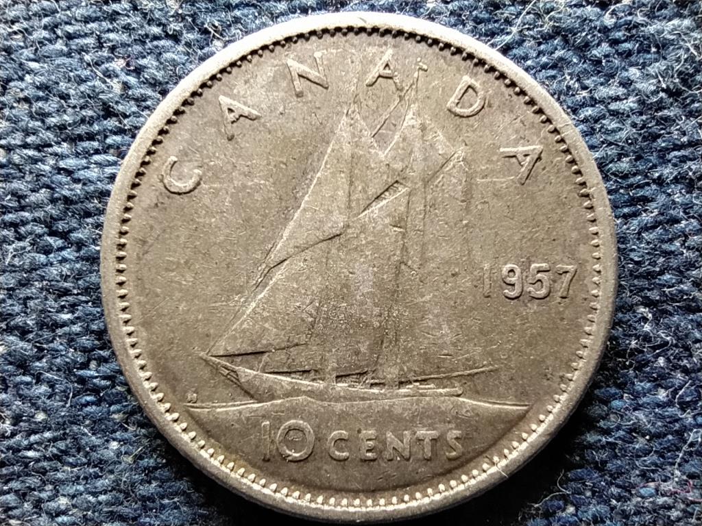 Kanada II. Erzsébet .800 ezüst 10 Cent