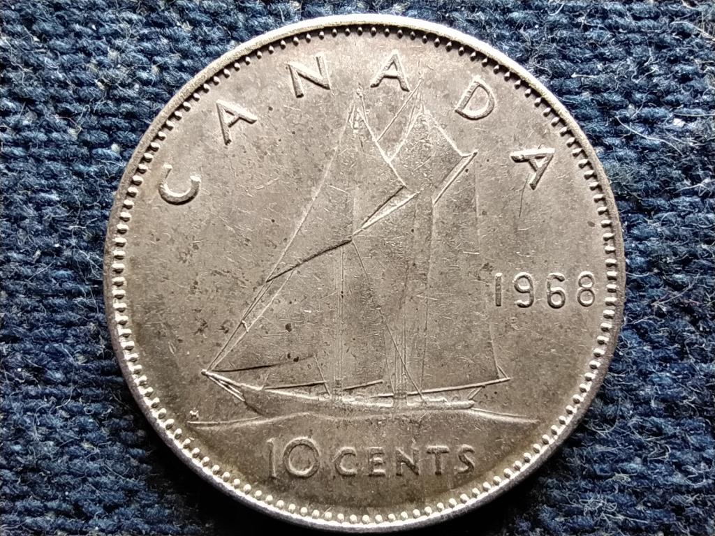 Kanada II. Erzsébet .500 ezüst 10 Cent