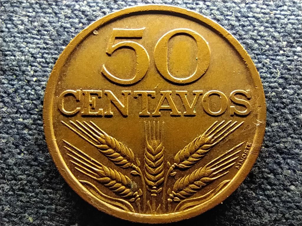 Portugália Második Köztársaság (1926-1974) 50 Centavos