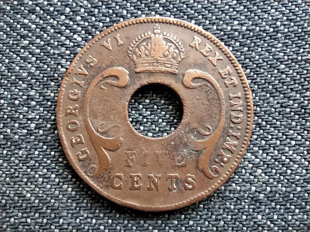 Brit-Kelet-Afrika VI. György (1936-1952) 5 cent