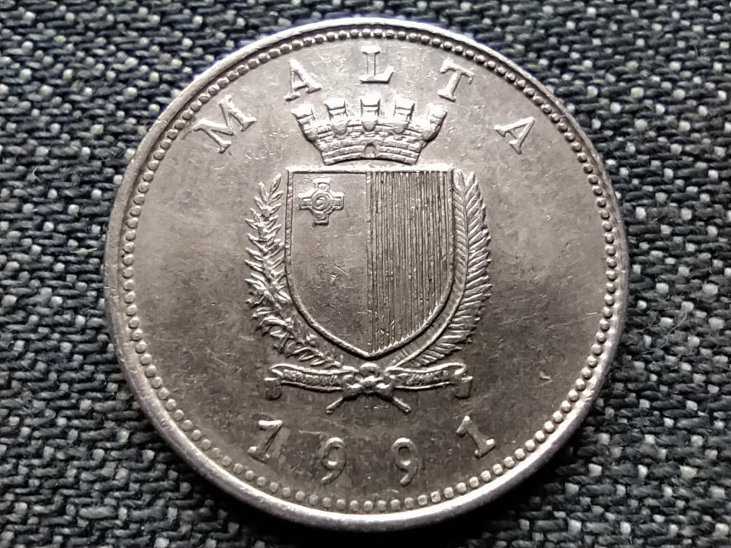 Málta nagy aranymakrahal 10 cent