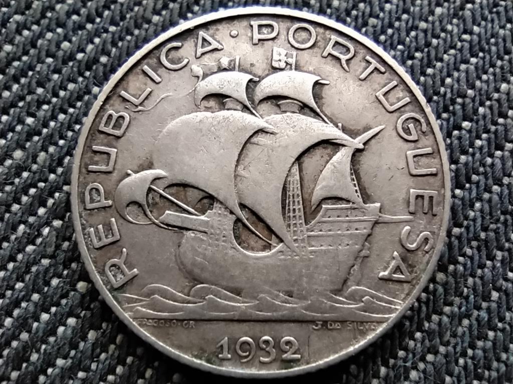 Portugália Második Köztársaság (1926-1974) .650 ezüst 2.5 Escudo