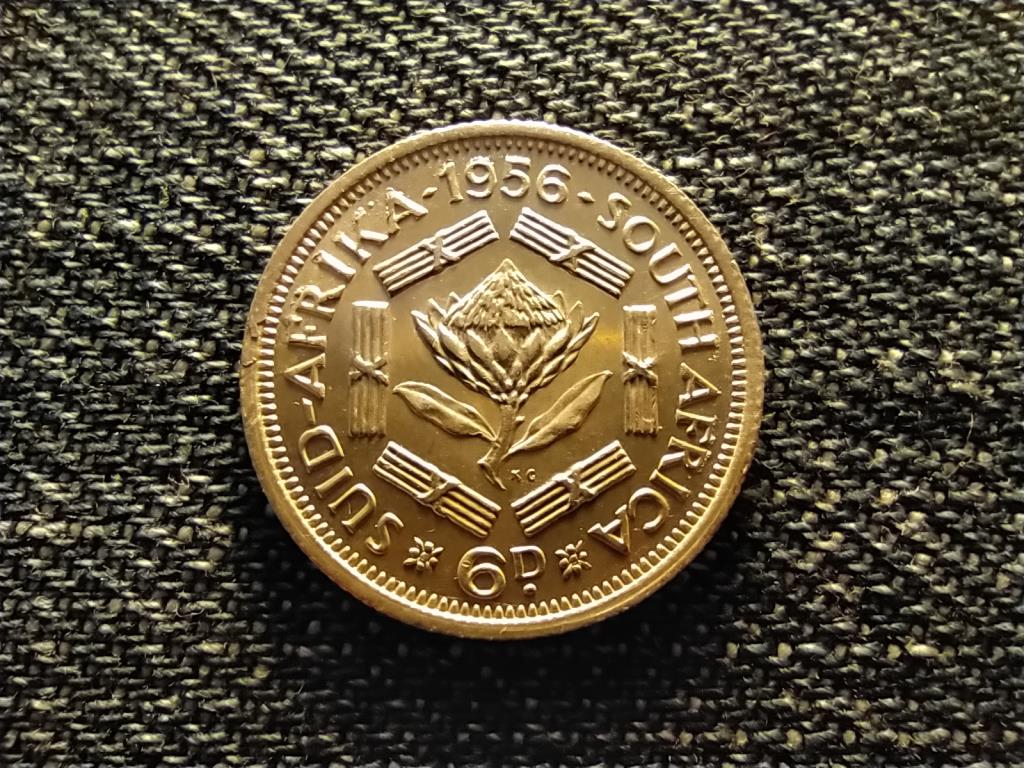 Dél-Afrikai Köztársaság II. Erzsébet .500 ezüst 6 Penny