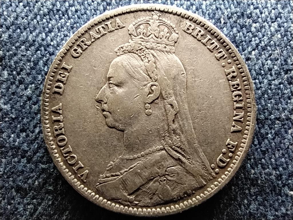 Anglia Viktória (1837-1901) .925 ezüst 1 Shilling