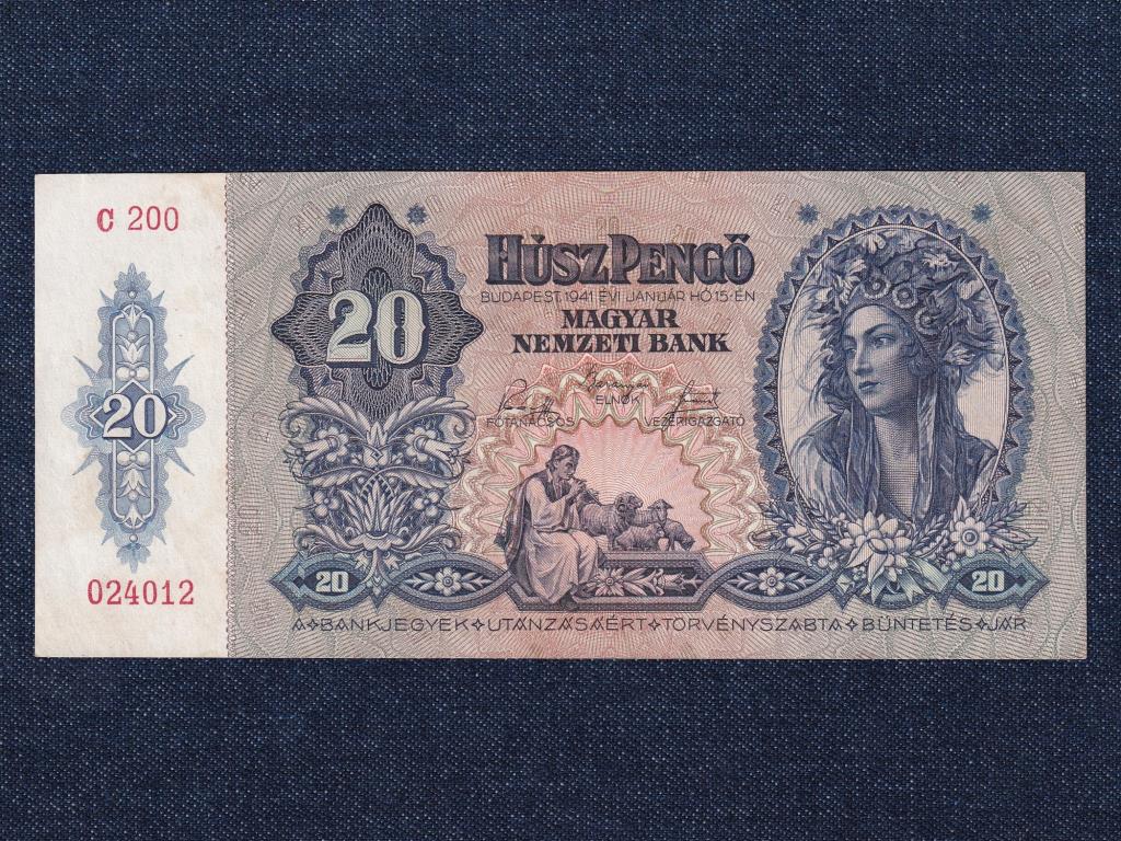Háború előtti sorozat (1936-1941) 20 Pengő bankjegy