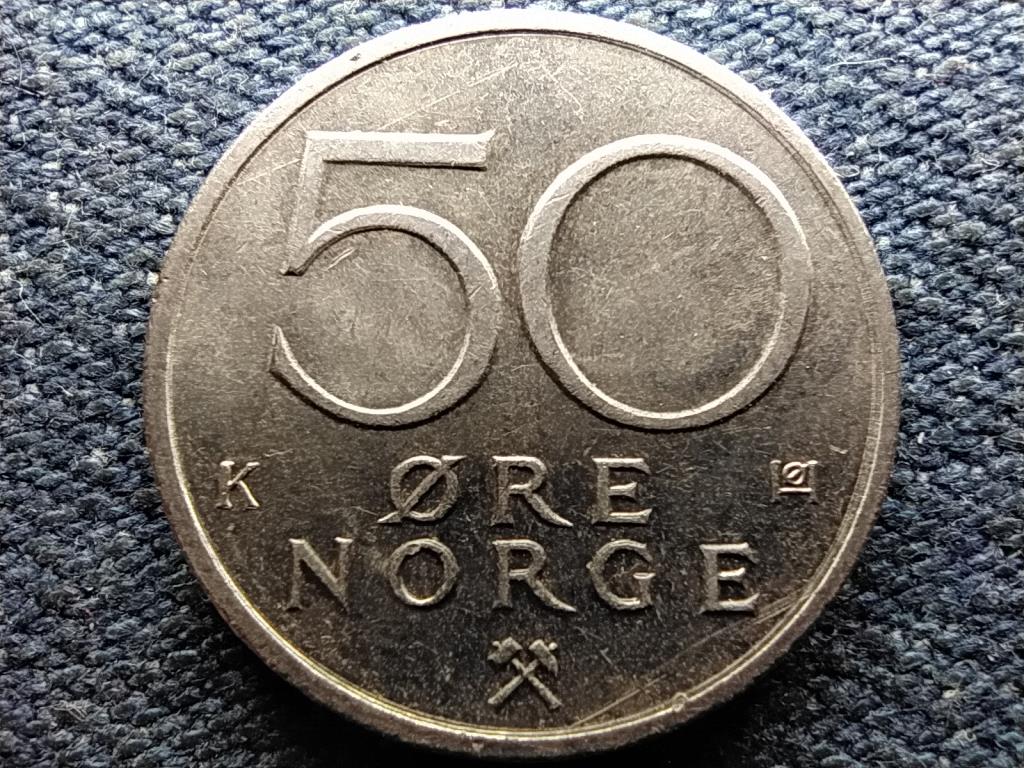 Norvégia V. Olaf (1957-1991) 50 Öre