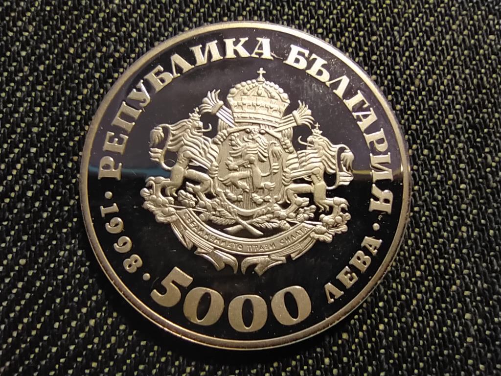 Bulgária Euro .925 ezüst 5000 Leva