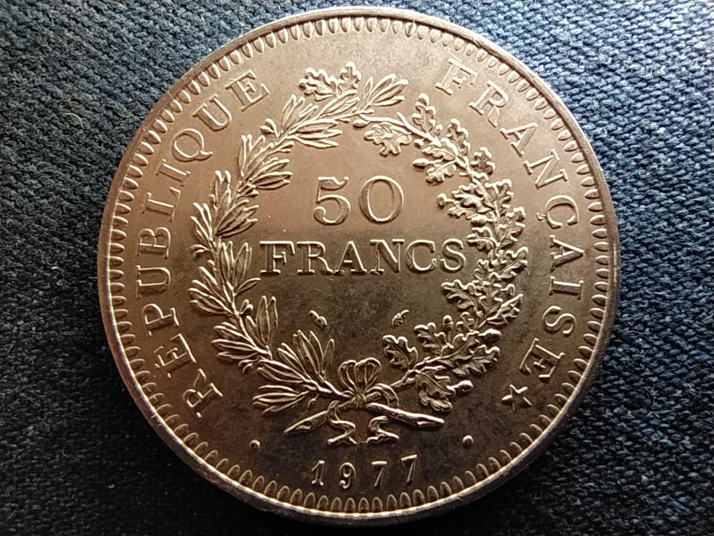 Franciaország Szabadság Egyenlőség Testvériség .900 ezüst 50 frank