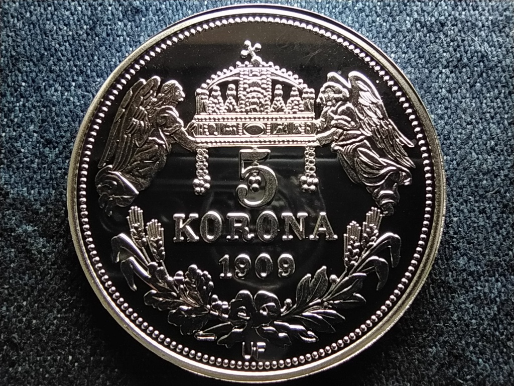 Királyi Koronák Utánveretben III. László 5 korona .999 ezüst