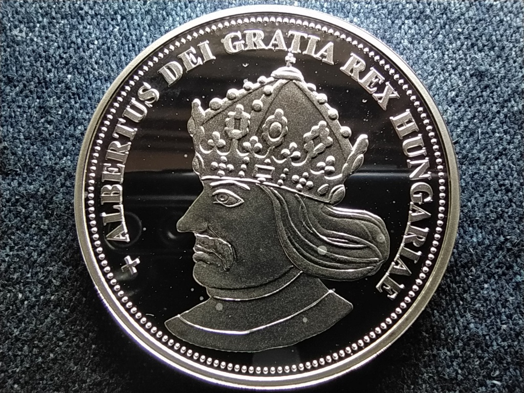 Királyi Koronák Utánveretben Albert 5 korona .999 ezüst
