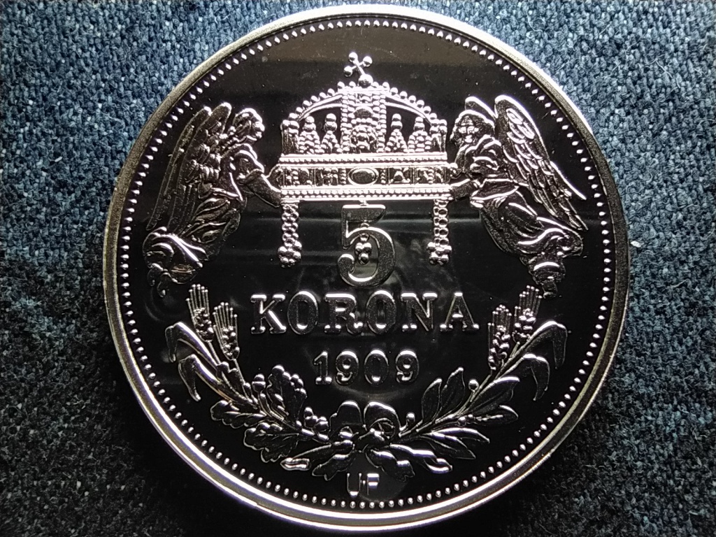 Királyi Koronák Utánveretben Aba Sámuel 5 korona .999 ezüst