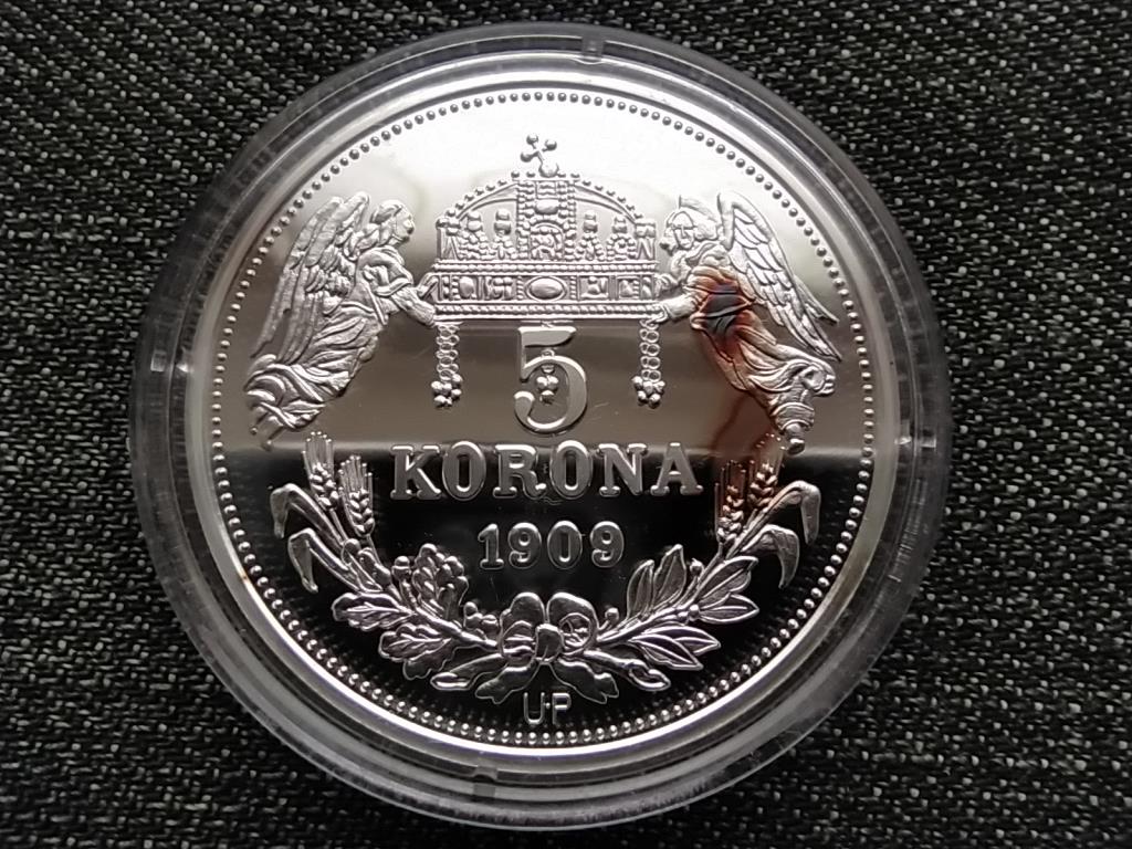 Királyi Koronák Utánveretben I. Ferenc 5 korona .999 ezüst