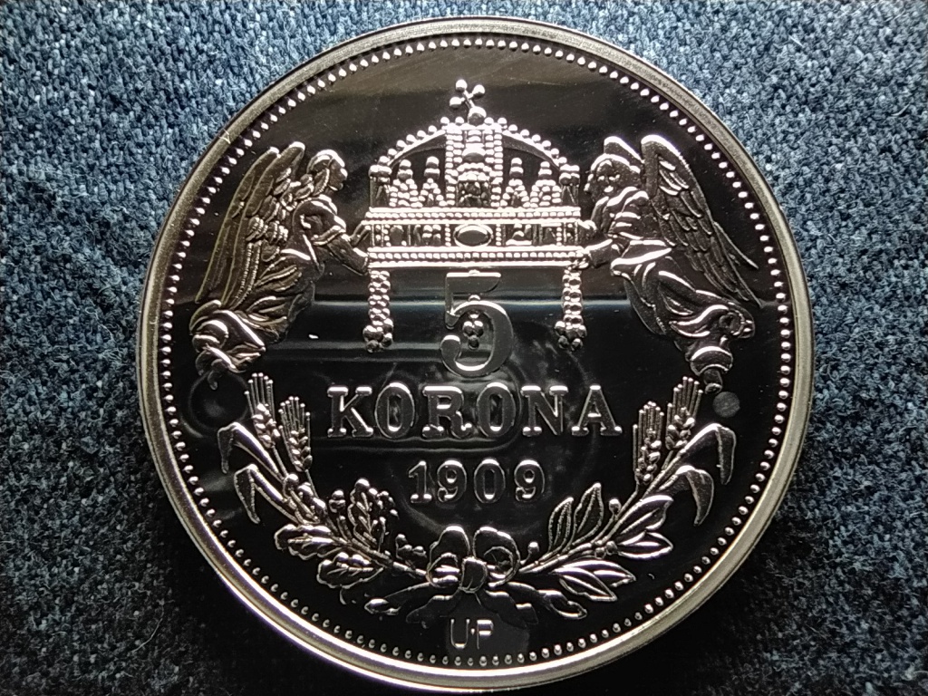 Királyi Koronák Utánveretben I. Géza 5 korona .999 ezüst