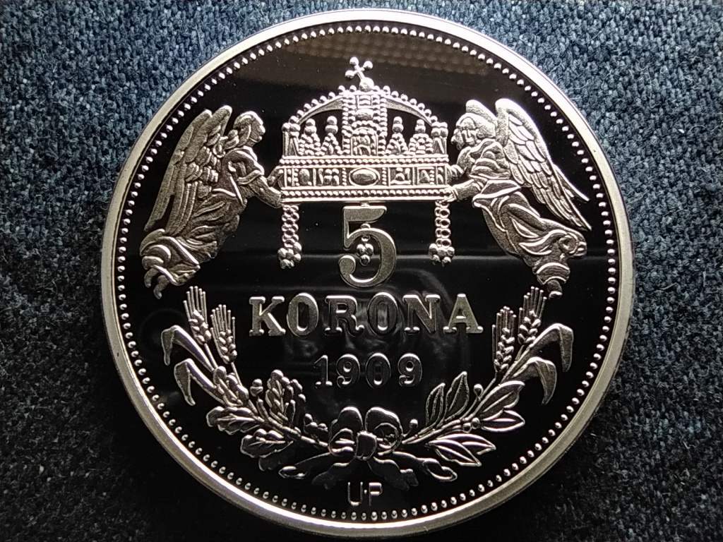 Királyi Koronák Utánveretben I. János 5 korona .999 ezüst