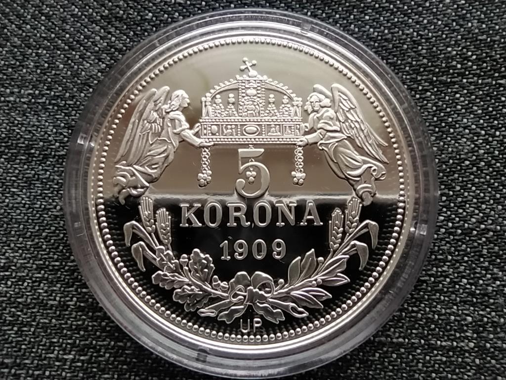 Királyi Koronák Utánveretben I. Lipót 5 korona .999 ezüst