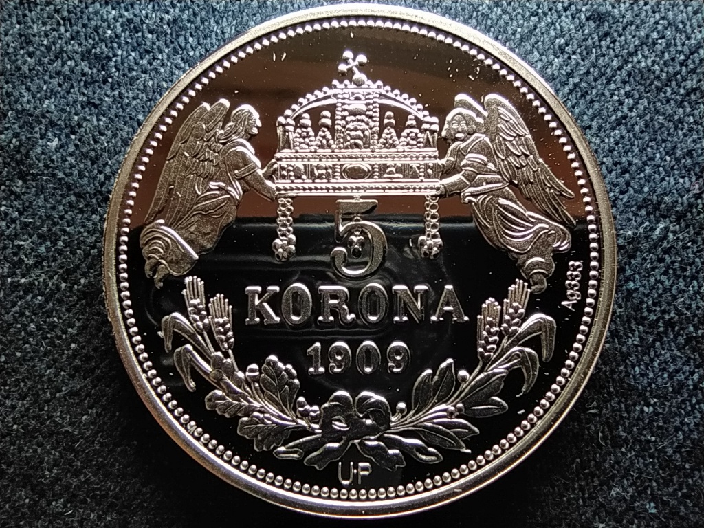 Királyi Koronák Utánveretben I. Béla 5 korona .999 ezüst