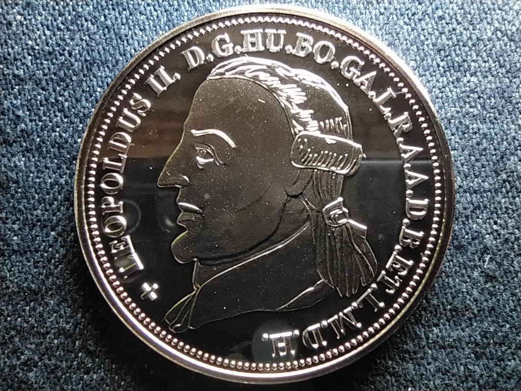 Királyi Koronák Utánveretben II. Lipót 5 korona .999 ezüst