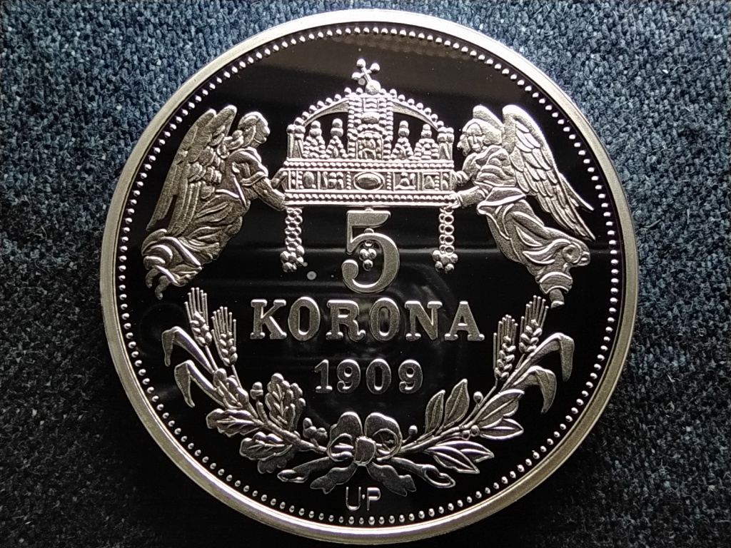 Királyi Koronák Utánveretben IV. Béla 5 korona .999 ezüst