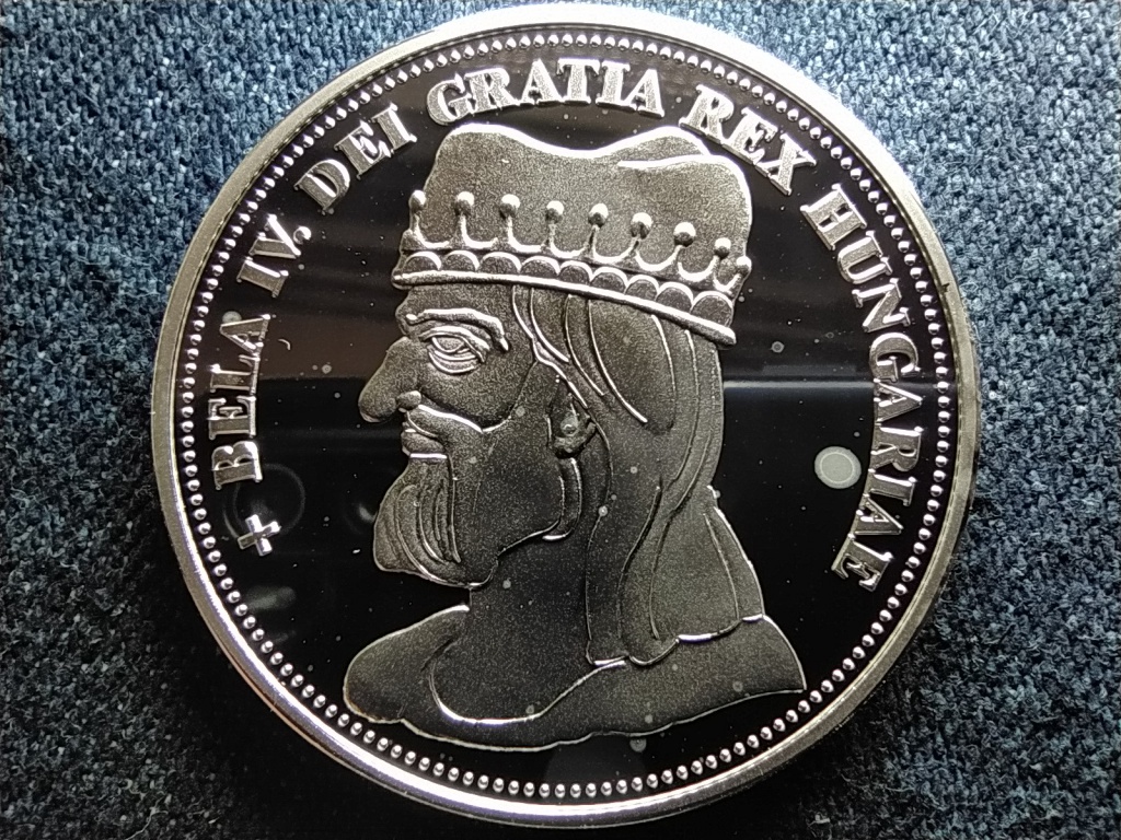 Királyi Koronák Utánveretben IV. Béla 5 korona .999 ezüst