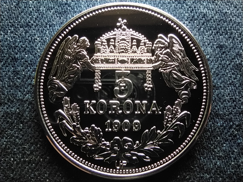 Királyi Koronák Utánveretben IV. István 5 korona .999 ezüst