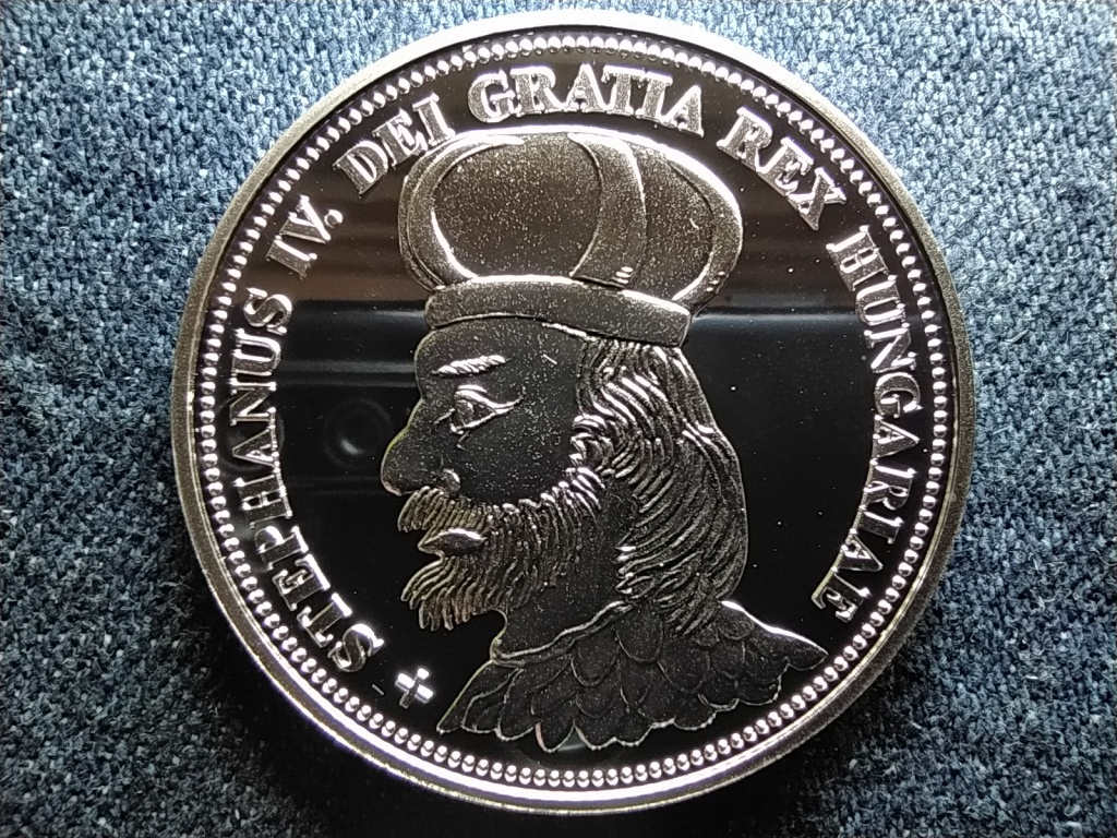Királyi Koronák Utánveretben IV. István 5 korona .999 ezüst