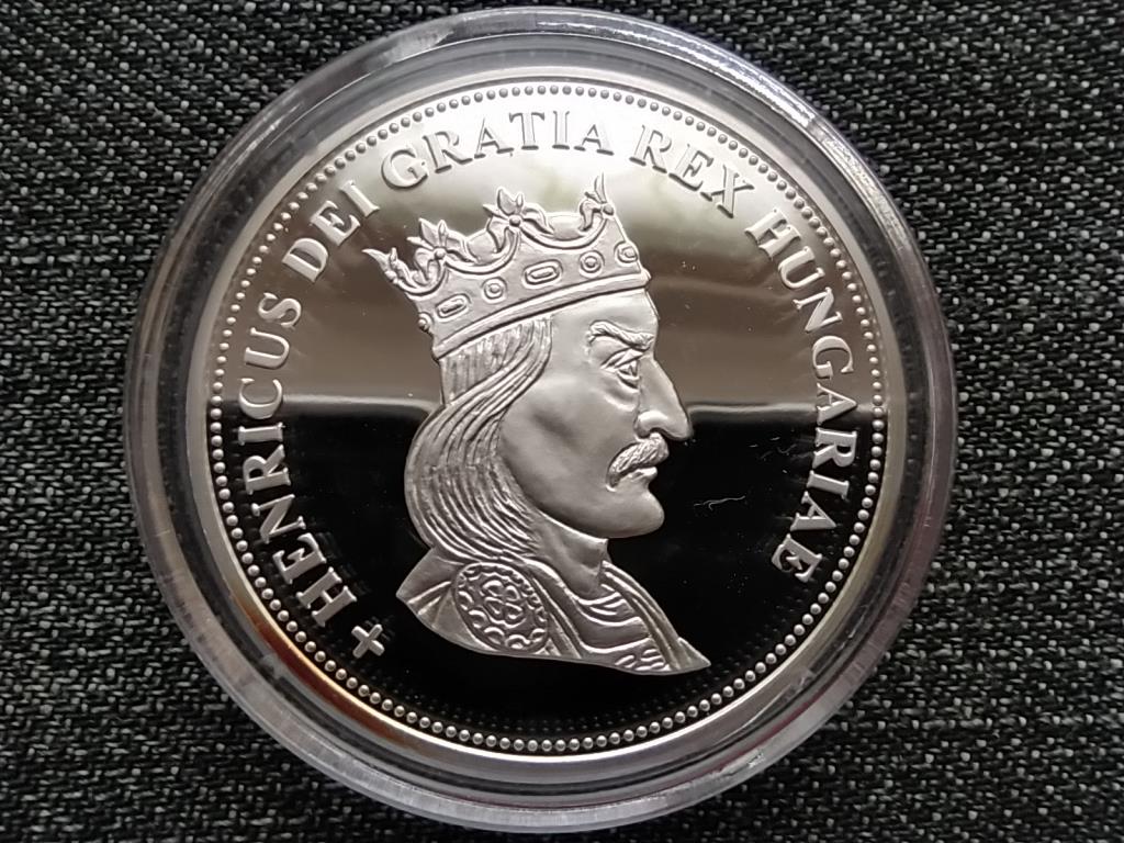 Királyi Koronák Utánveretben Henrik 5 korona .999 ezüst