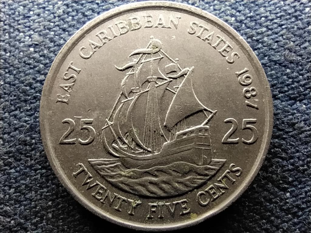 Kelet-karibi Államok Szervezete Golden Hind Drake hajója 25 cent
