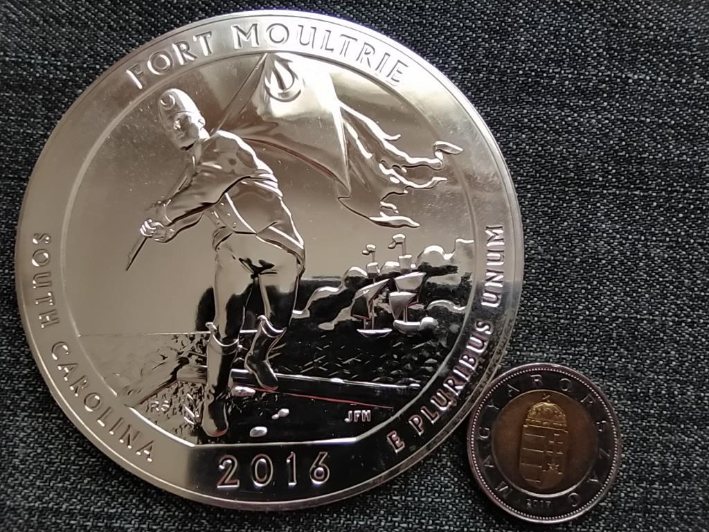 USA Sumter Nemzeti Emlékmű, Dél-Karolina 155.5 g .999 ezüst 0.25 Dollár