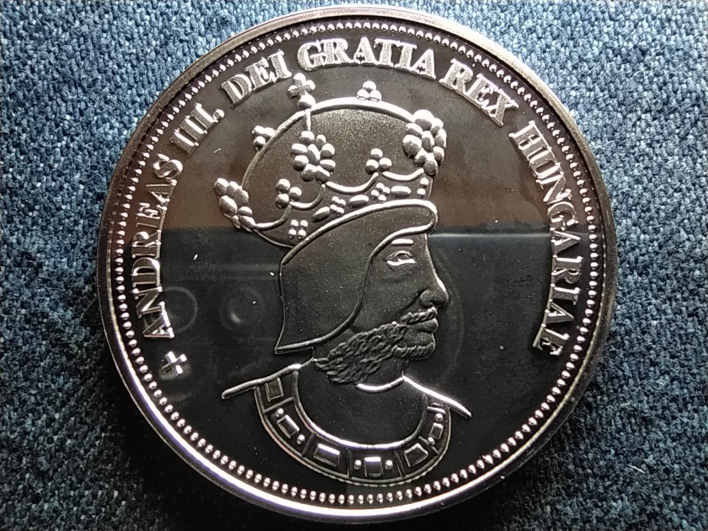 Királyi Koronák Utánveretben III. András 5 korona .999 ezüst