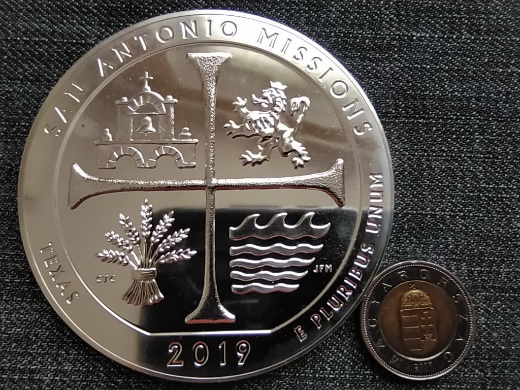 USA San Antonio Missziók Nemzeti Történelmi Park, Texas 155.5 g .999 ezüst 0.25 Dollár