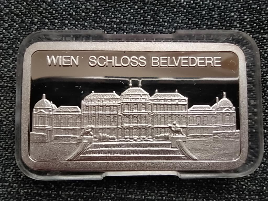 Ausztria Belvedere Galéria emlék plakett .999 ezüst