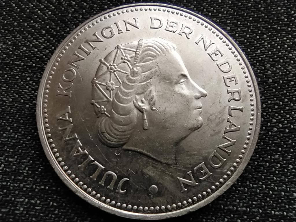 Hollandia A felszabadulás 25. évfordulója .720 ezüst 10 Gulden