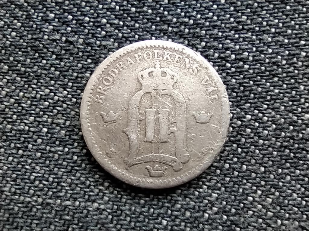 Svédország II. Oszkár (1872-1907) .600 ezüst 25 Öre