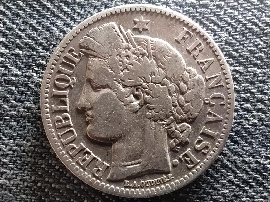 Franciaország Harmadik Köztársaság .835 ezüst 2 frank