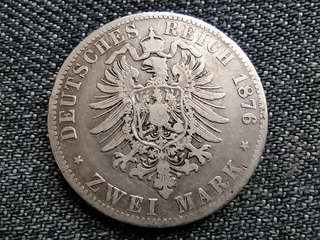 Poroszország I. Vilmos (1861-1888) .900 ezüst 2 márka