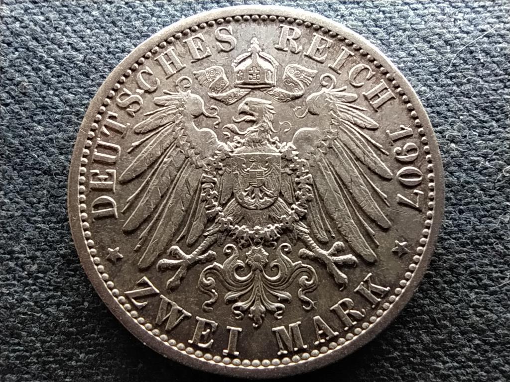 Poroszország II. Vilmos (1888-1918) .900 ezüst 2 márka