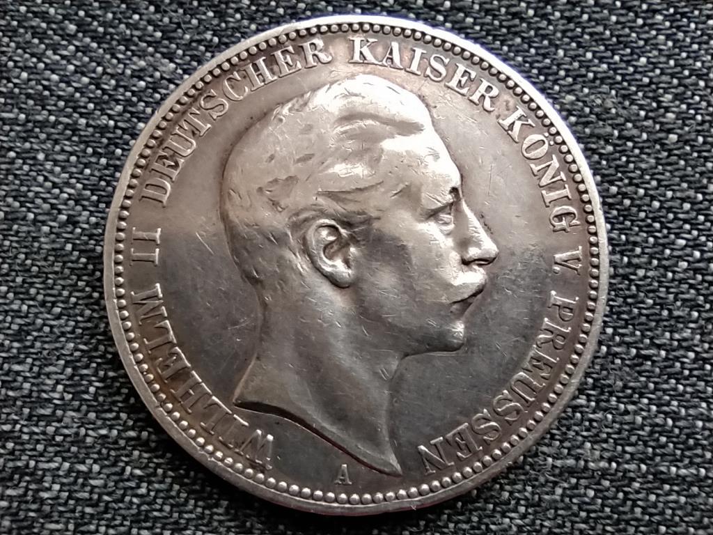 Poroszország II. Vilmos (1888-1918) .900 ezüst 3 márka