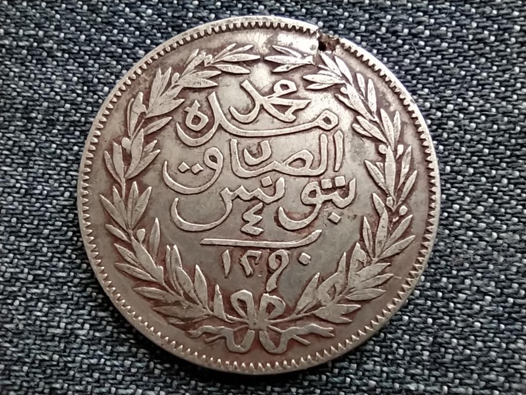 Tunézia .835 ezüst 4 rial