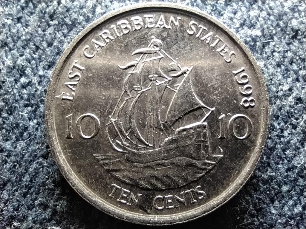 Kelet-karibi Államok Szervezete II. Erzsébet 10 cent