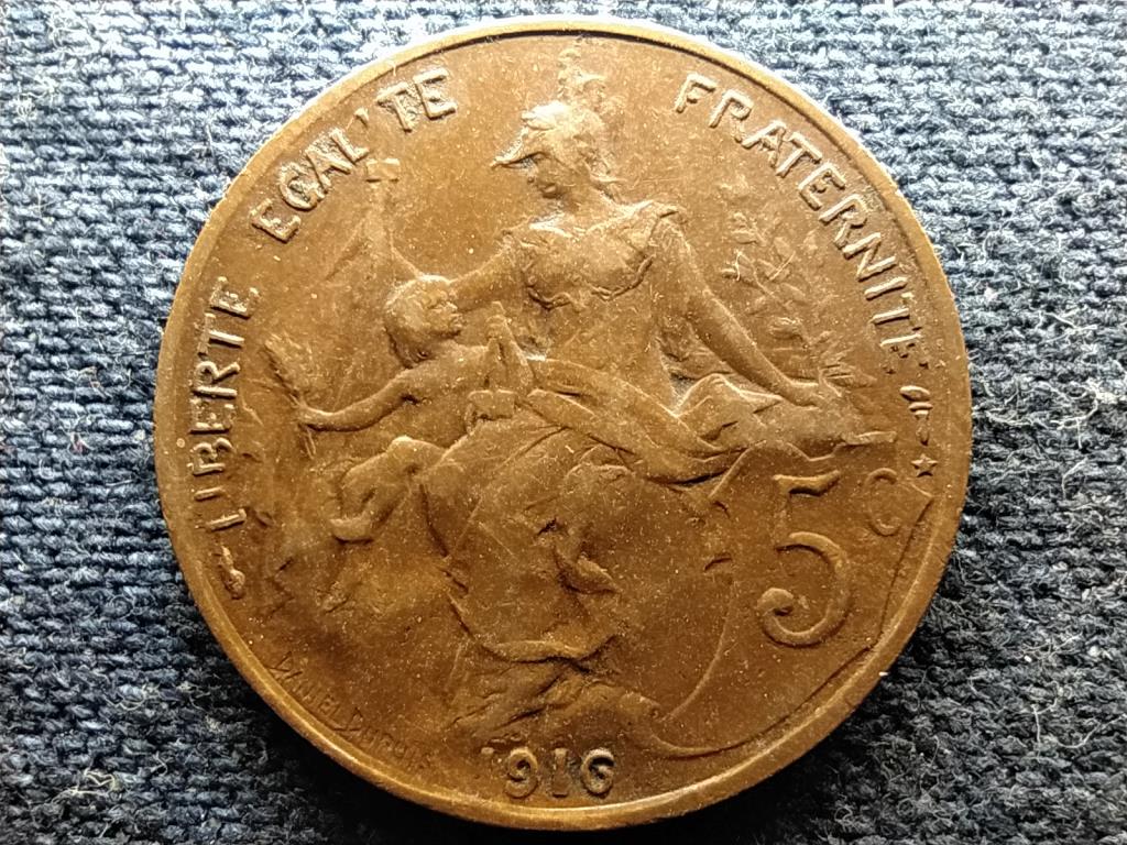Franciaország Harmadik Köztársaság 5 Centimes