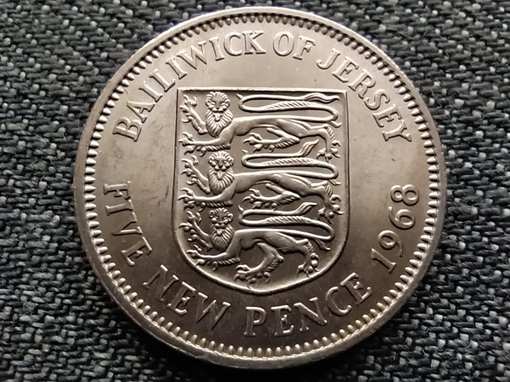 Jersey II. Erzsébet 5 új penny