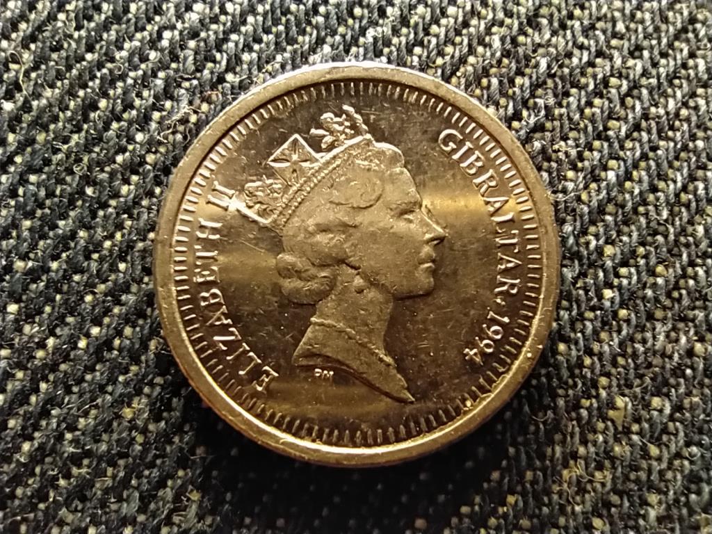 Gibraltár II. Erzsébet makákó 5 penny